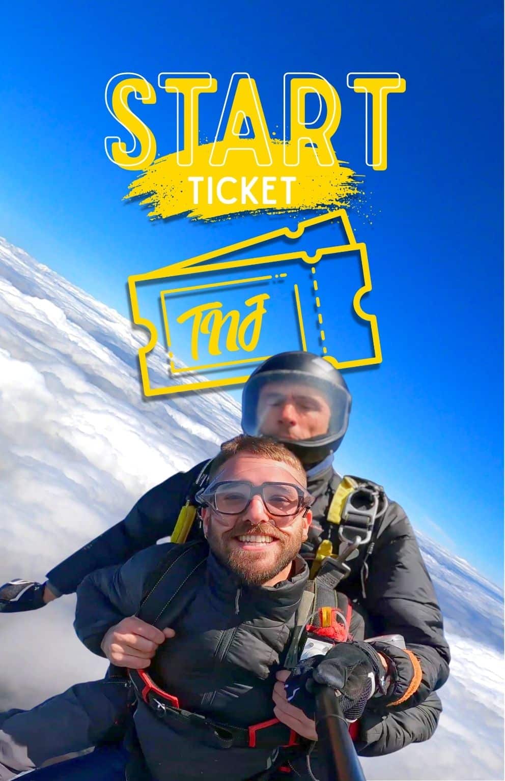 Ticket start saut en parachute Tours'N Jump